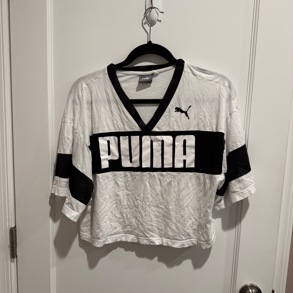 Puma Cropped Tee Tshirt Activewear Jersey